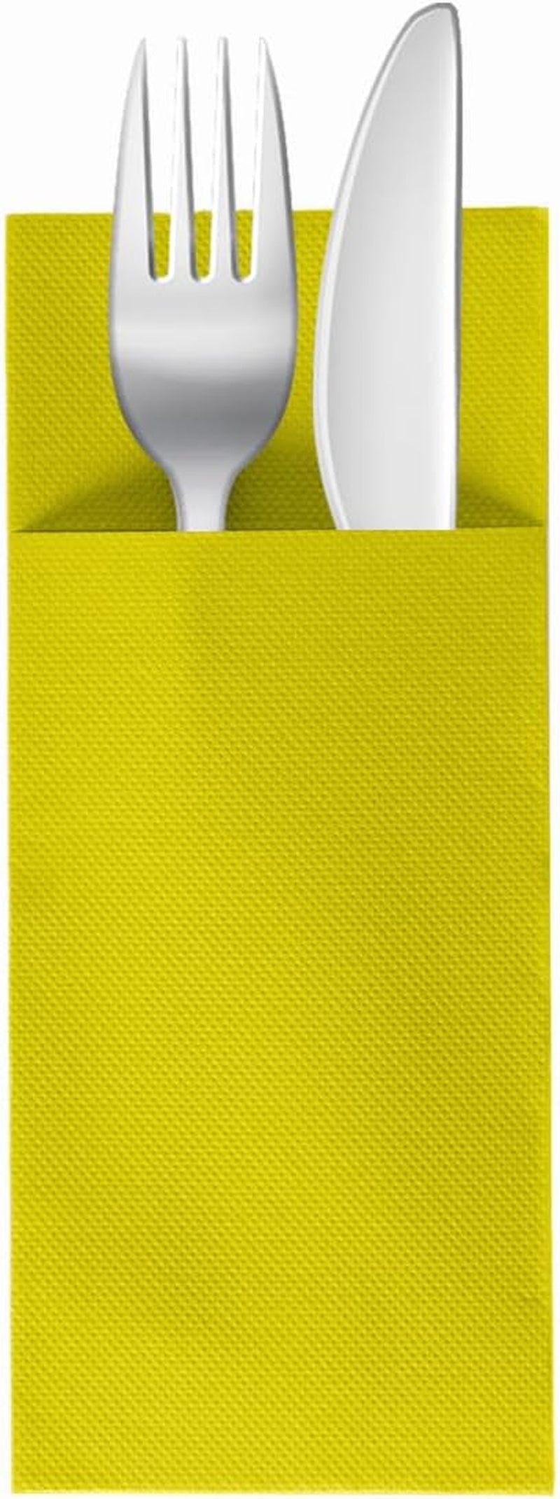 Soft Point 50 șervețele pentru tacâmuri, de înaltă calitate, șervețel de unică folosință, 32X38 Cm, galben