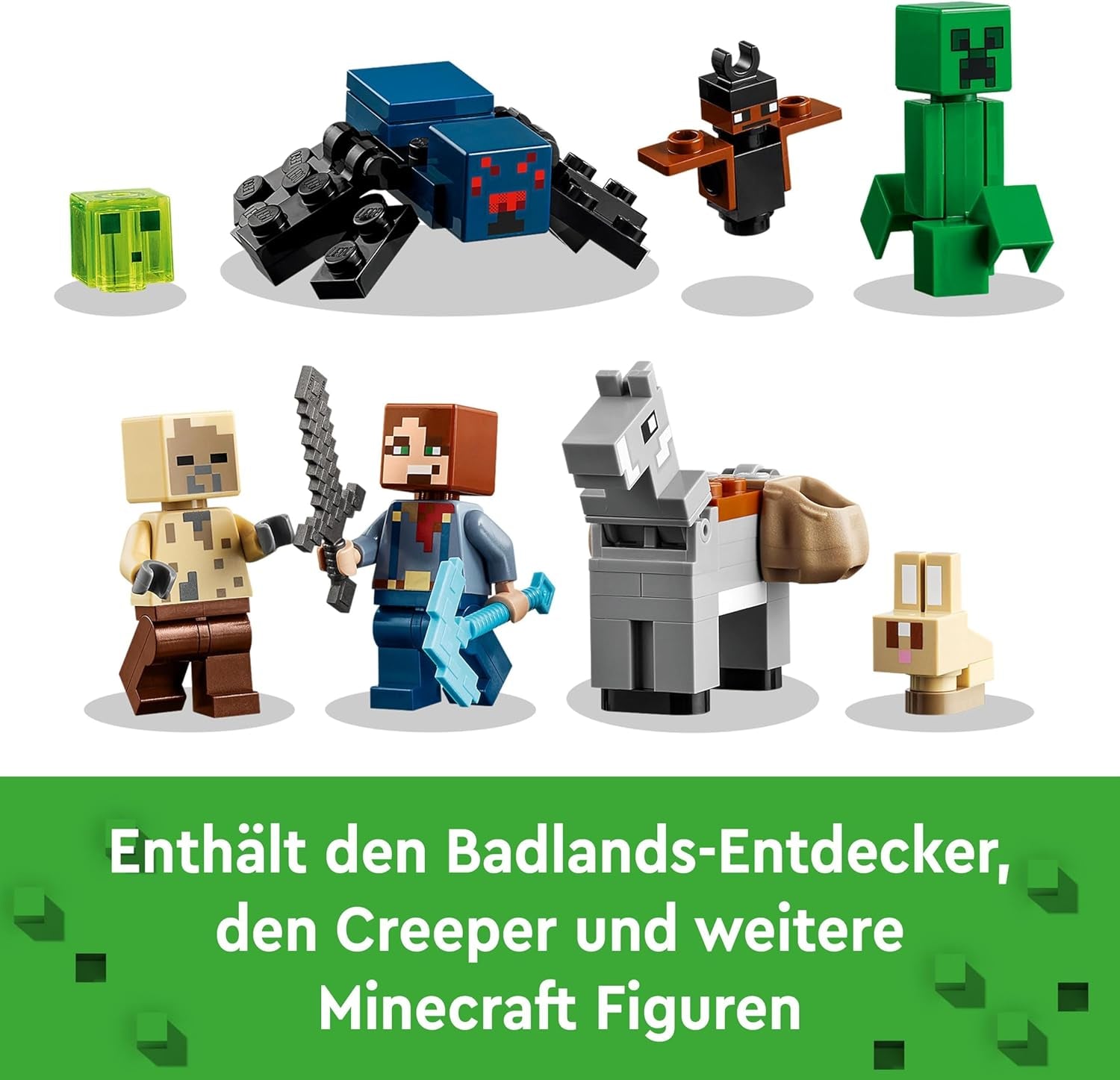 LEGO Minecraft Kopalnia Badlands Gra wideo Zestaw zabawek górniczych dla chłopców i dziewcząt w wieku od 8 lat Zabawne klocki budowlane Zestaw przygodowy Prezent urodzinowy 21263 Zestawy do budowania Besuche den LEGO-Store