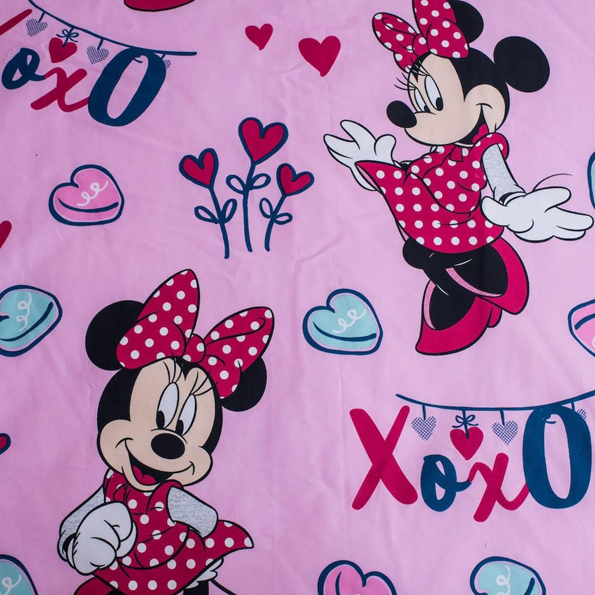 Pościel Disney, Minnie Mouse Pink Baby, 100% bawełna Pościel zapinana na zamek - Kids Naty Shop