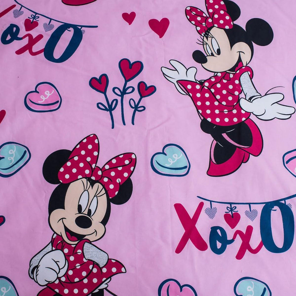 Pościel Disney, Minnie Mouse Pink Baby, 100% bawełna Pościel zapinana na zamek - Kids Naty Shop