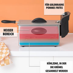 Frytownica olejowa Tristar FR-6935, 2000 W, 3 litry, termostat, strefa zimna, 3-4 osoby, metal AGD Naty Shop