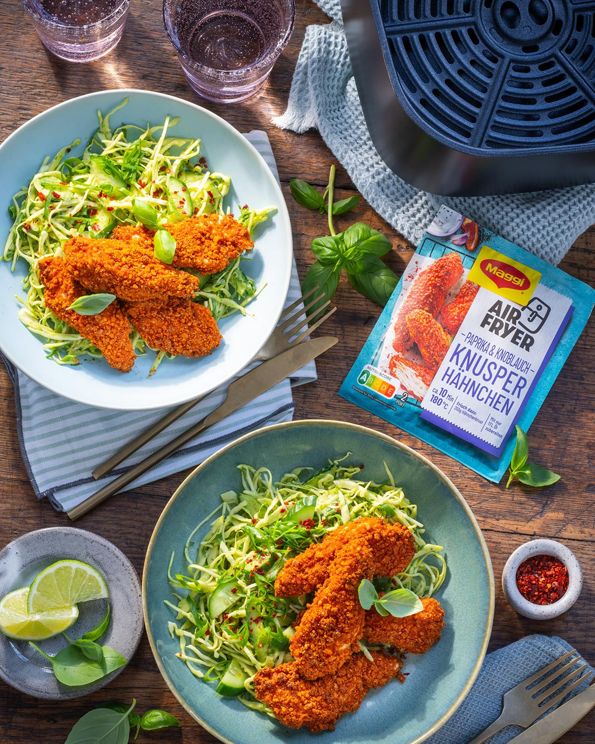 MAGGI Airfryer Knusper Hähnchen - Paprika und Knoblauch, opakowanie 1er (1 x 39g)