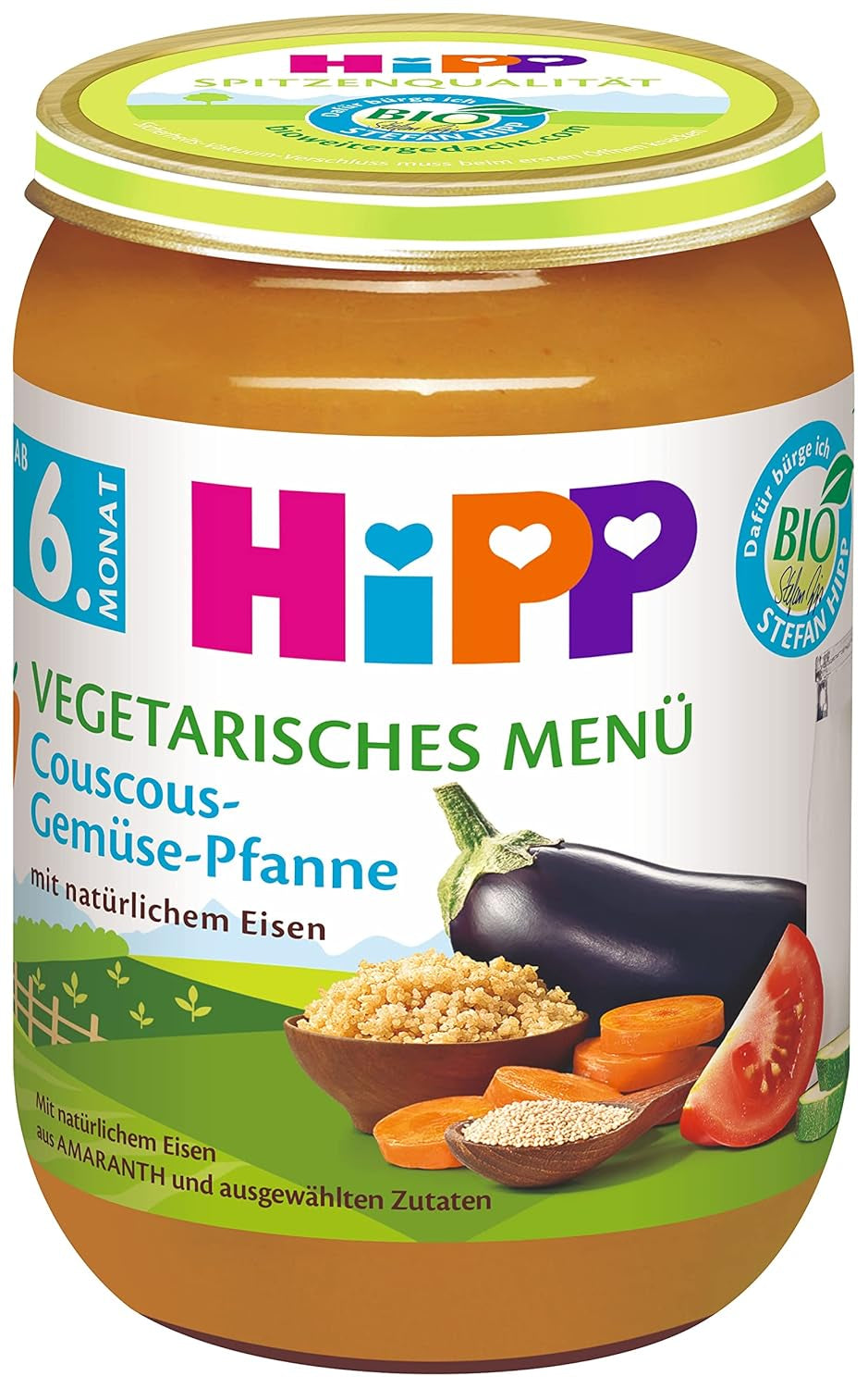 Hipp organiczne menu od 6 miesięcy kuskus - garnki warzywne, opakowanie 6 sztuk Matka i Dziecko Naty Shop Domyślny tytuł