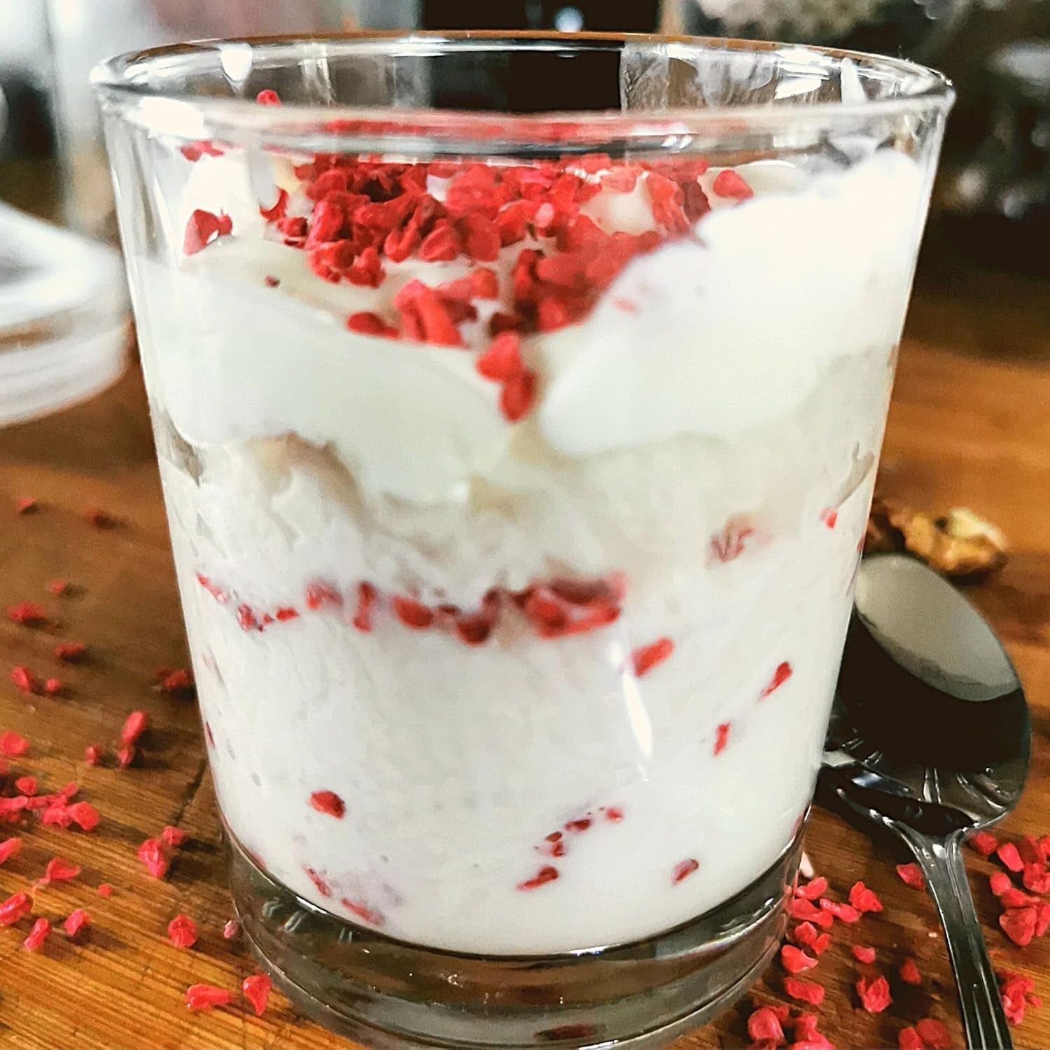 Bucăți de zmeură liofilizate | Fructe liofilizate liofilizate | Zmeură liofilizată fără gluten | Zmeură liofilizată | ZingyZoo (100g) Produse deshidratate Naty Shop