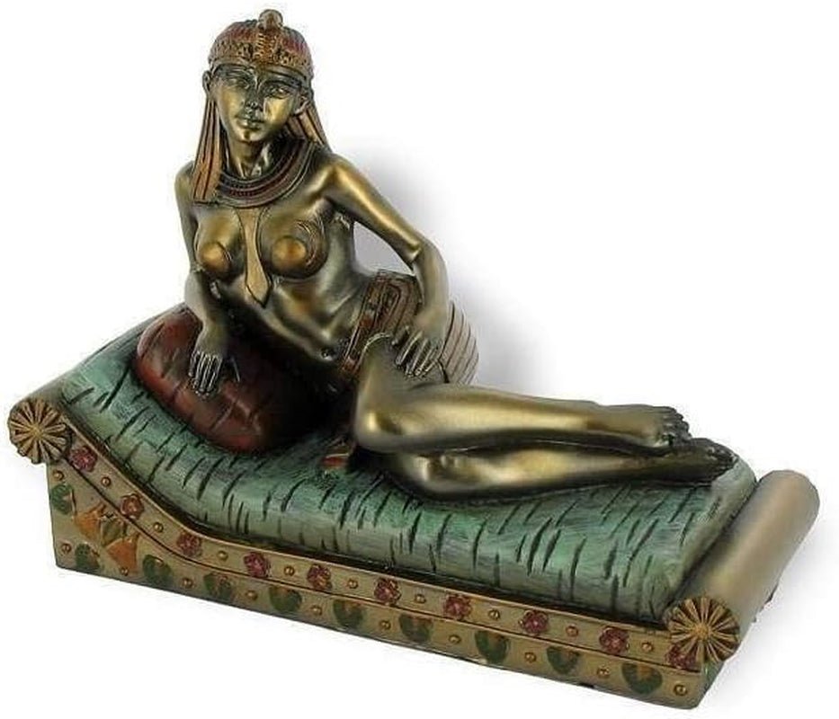 - Bust Faraon Ramses II 18 cm - decor egiptean - figura decor Egipt antichitate - figura statuie zeu - bust egiptean de aur - idee cadou originală pentru interior Statuete si sculpturi Naty Shop Cleopatra, extinsă