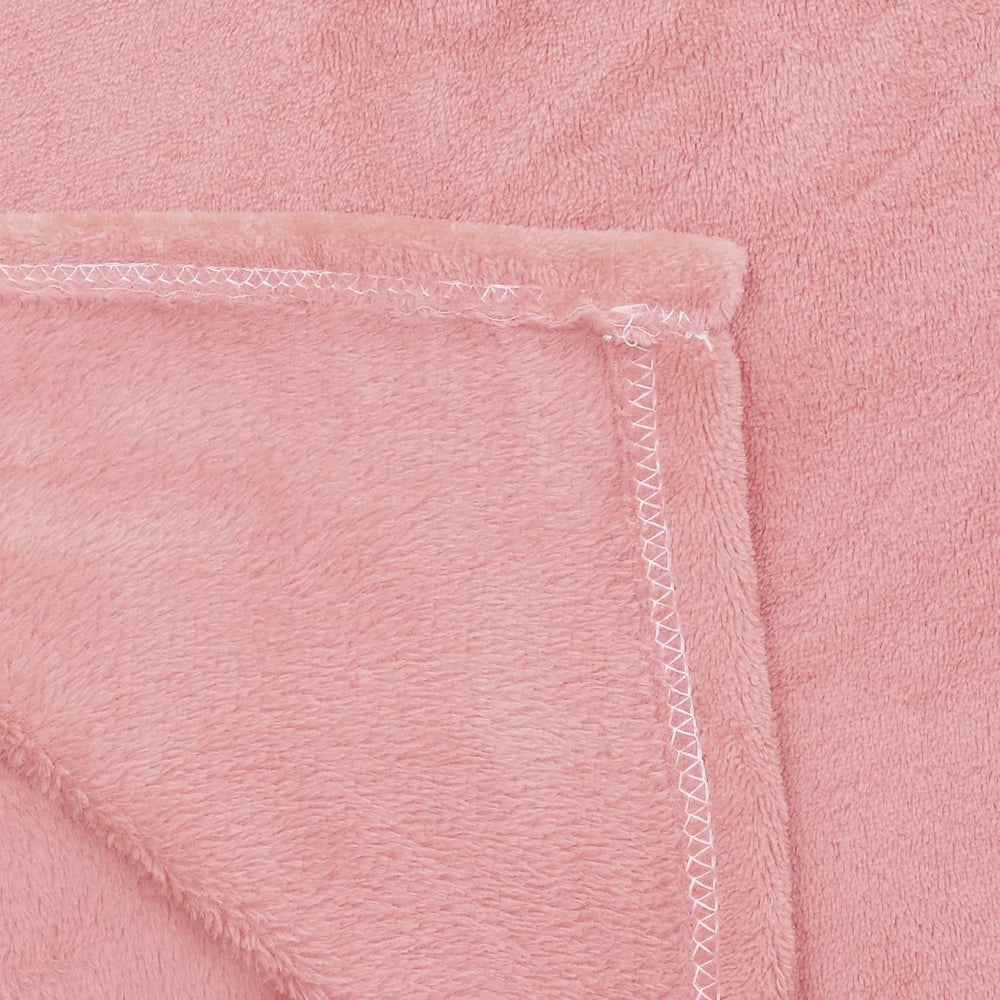 HOMLA Puszysty i ciepły czerwony koc polarowy - na sofę i łóżko Wygodny koc Koc na sofę Koc do salonu - łatwy w utrzymaniu 150 X 200 cm Różowy Łóżka i koce Besuche den HOMLA-Store