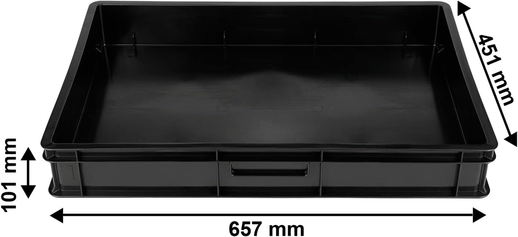 System rozmnażania GW-285 składający się z profesjonalnej tacy na wodę GW657, dopasowanej maty kapilarnej (chłonność wody 3L na m2) i tacy na doniczki z 285 doniczkami (23x23mm, wysokość 54mm) w rozmiarze Euro (600x400mm)