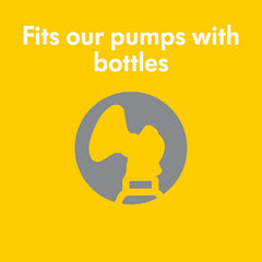 Butelki dla niemowląt Medela do przechowywania mleka matki | Bez BPA | Zestaw 2 x 250 ml żywności dla niemowląt i akcesoriów do karmienia piersią Naty Shop