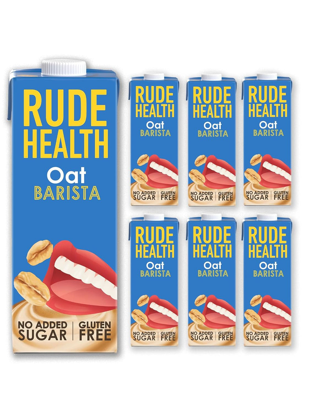 Rude Health 6 x 1 litr Bio-nerkowca, 100% naturalny Bio-Getränk, glutenfrei, ungesüßt, preisgekrönt, gesund i wegański, 100% recykling Verpackung