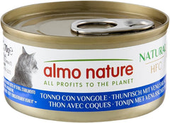Almo Nature HFC Hrană umedă naturală pentru pisici - Ton cu scoici, pachet de 24 (24 x 70g)
