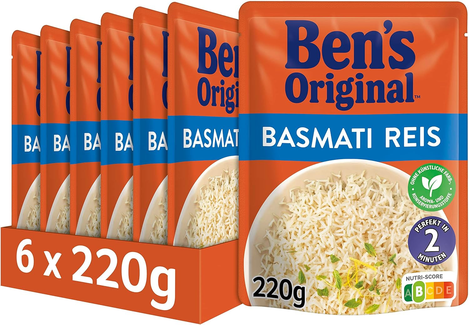 BEN'S ORIGINAL™ Ekspresowy ryż basmati 6 x 220 g