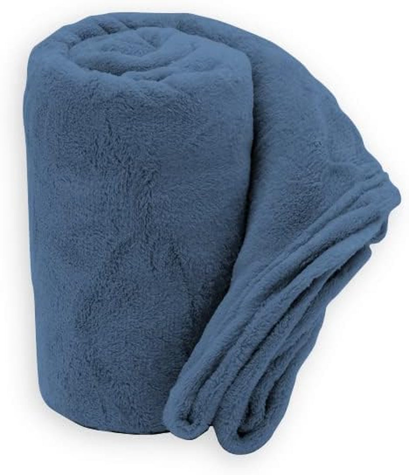 Miękki koc | Krata | Miękki dotyk | 130 x 160 cm | Proszek Kołdry i kołdry Naty Shop Smart niebieskie 150X210