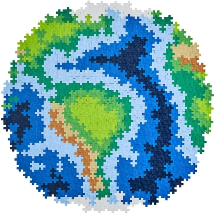 PLUS PLUS Puzzle z klocków Ziemia 800 szt. Globe, Erde