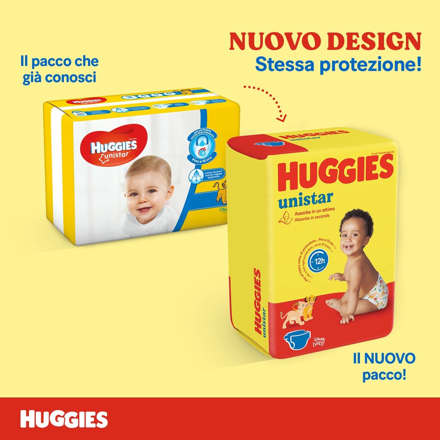 Pieluszki Huggies Unistar rozmiar 4 (7-14 kg), opakowanie 128 pieluszek (podstawowe)