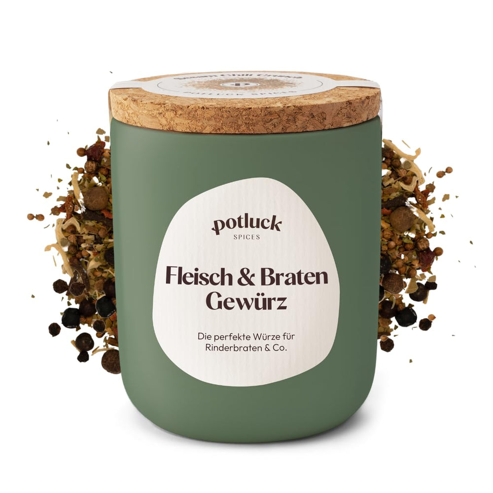 Potluk | Przyprawowy Burger | Würzmischung im Keramiktopf | 100g | Wegańskie, bezglutenowe i z naturalnymi składnikami