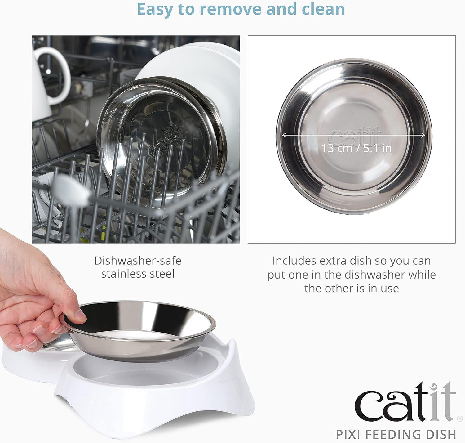 Catit PIXI Futernapf Einzel, biały