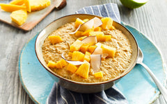 RUF Smoothie Bowl Tropilicious Mango Marakuja Przekąska śniadaniowa Owsianka Szybka i łatwa Wegańska 1 saszetka x 50g (zestaw 3 szt.)