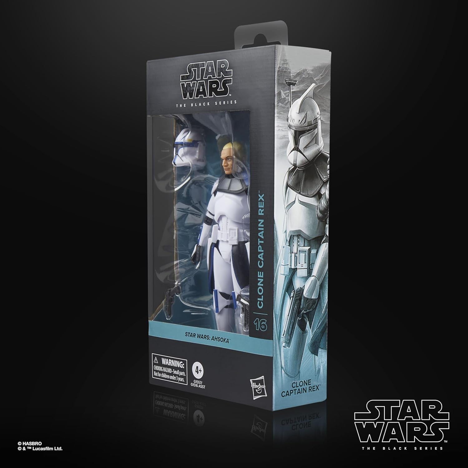 Star Wars seria neagră Clone Captain Rex, Star Wars: Ahsoka Premium Action Figure pentru a colecta (15 Cm) Action figures Naty Shop