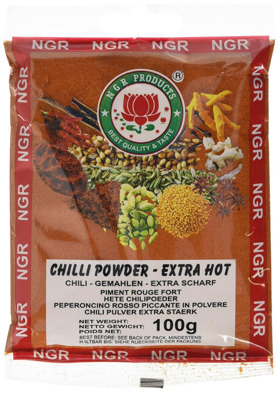 Chili w proszku, bardzo ostre, 100g (1 x opakowanie 100g)