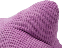 Gözze - Pernă de citit Capri, pernă de gât cu aspect fin de catifea reiată, pernă de citit și relaxare pentru gât și spate, 40 x 25 cm - Liliac