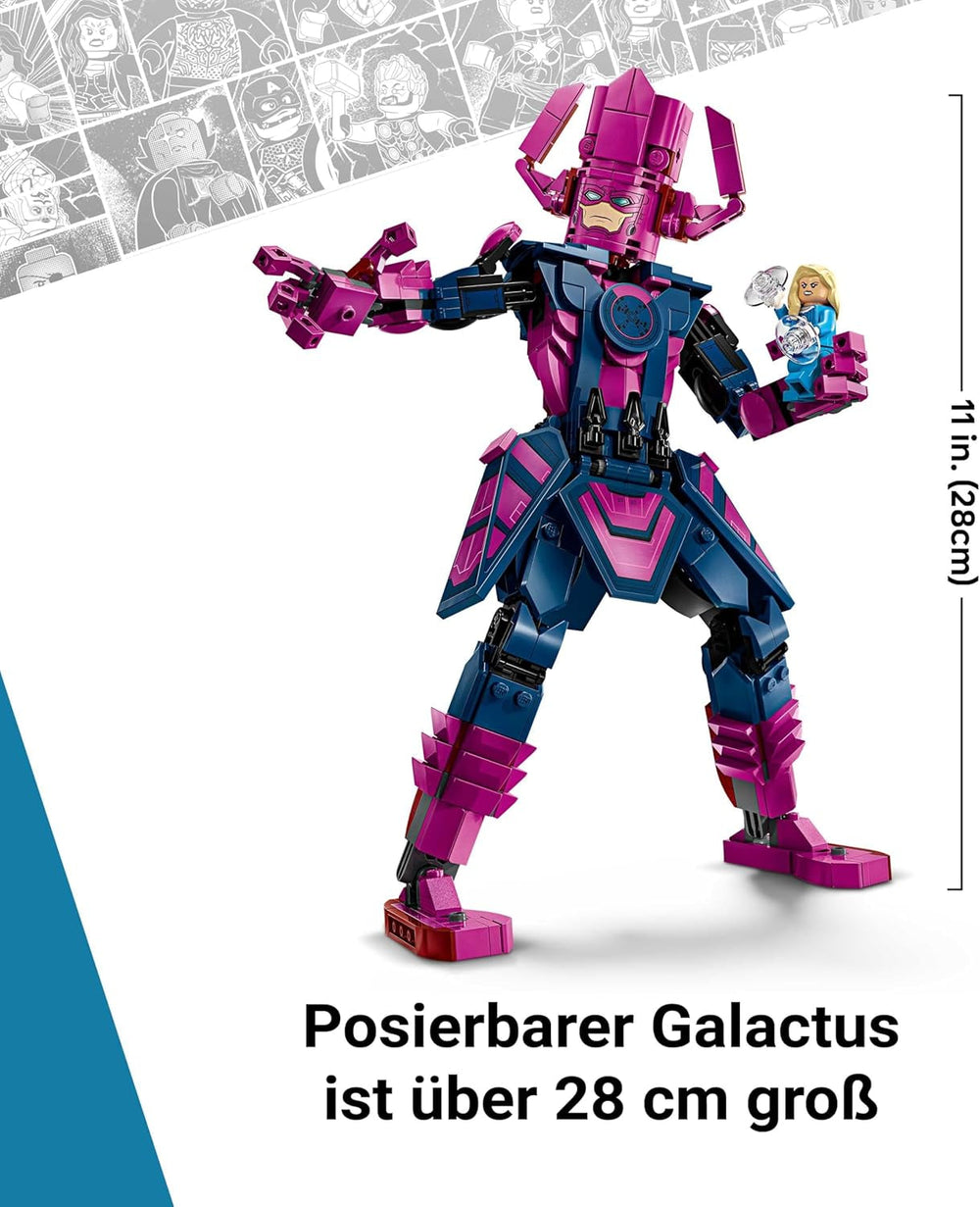 LEGO ǀ Marvel Fantastyczna Czwórka kontra. Galactus Baufigur - Bauset mit Superhelden - Zestaw ze rzeczą, niewidzialną kobietą i ludzką pochodnią - Kreatives Geschenk für Jungen und Mädchen - 76316