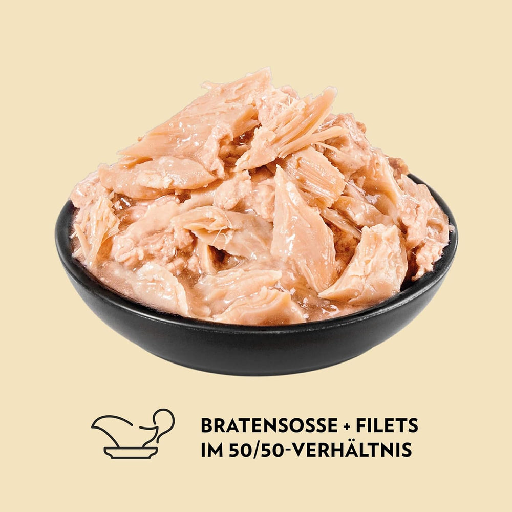 PrimaCat - Hrană umedă clasică pentru pisici, aromă de pasăre în sos, 28 x 85 g