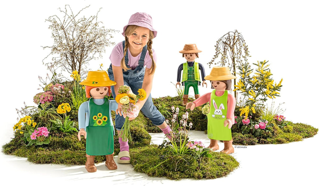 LECHUZA Gardener 2021 - Floarea-soarelui (62,5 cm), Verde/Albastru deschis