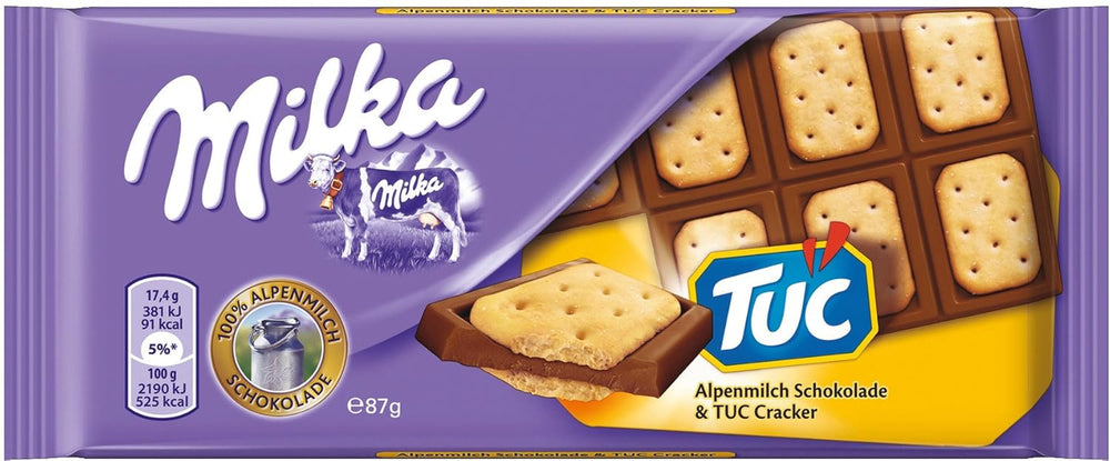 Milka Cow Spots – Alpejska czekolada mleczna z białą czekoladą w kształcie krowich kropek – 24 x 90g