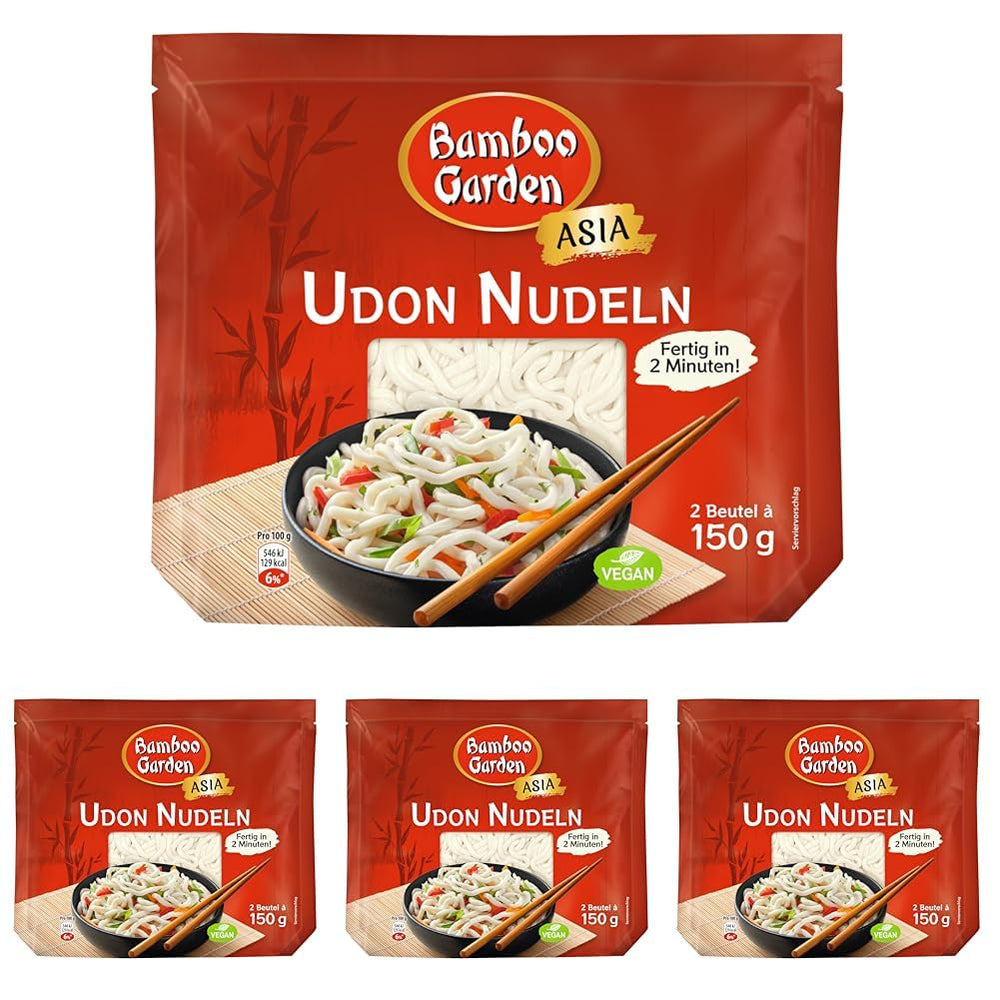 Makaron Udon z Bamboo Garden, wstępnie ugotowany, 300g