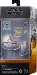Star Wars Hasbro Black Series Grogu, Figura Zu Mandalorianul, Potrivit pentru figurine de acțiune de 15 cm de colecționat, Pentru copii cu vârsta de 4 ani și peste, Multi, F4357 Action figures Naty Shop