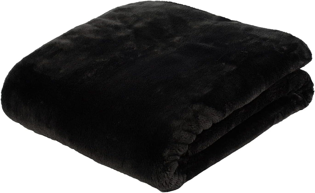 Gözze - Pătură confortabilă Premium Cashmere-Feeling, 500 G/M², 180 X 220 Cm - muștar Paturi si Cuverturi Besuche den GÃ¶zze-Store Negru 130 X 170 Cm
