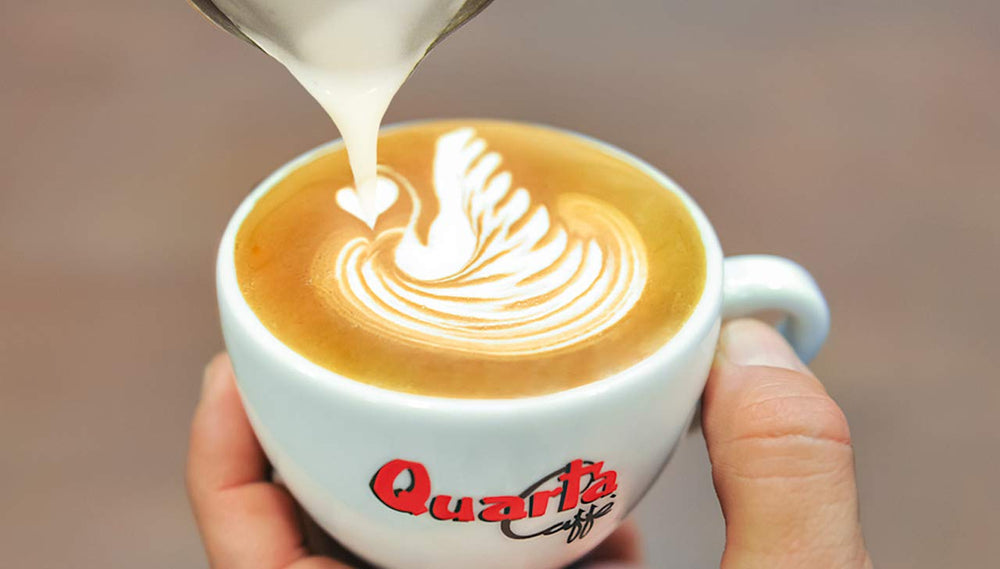 Boabe Quarta Caffè Sorte Rossa – cafea arabică și robustă, 250g, aromă puternică și energică – 10 pachete a câte 250g fiecare. Produsă în Apulia, Salento