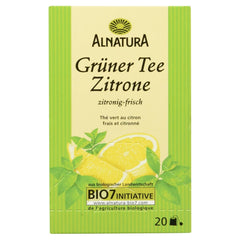 Ceai verde organic cu lămâie, 20 pliculețe, 40 g