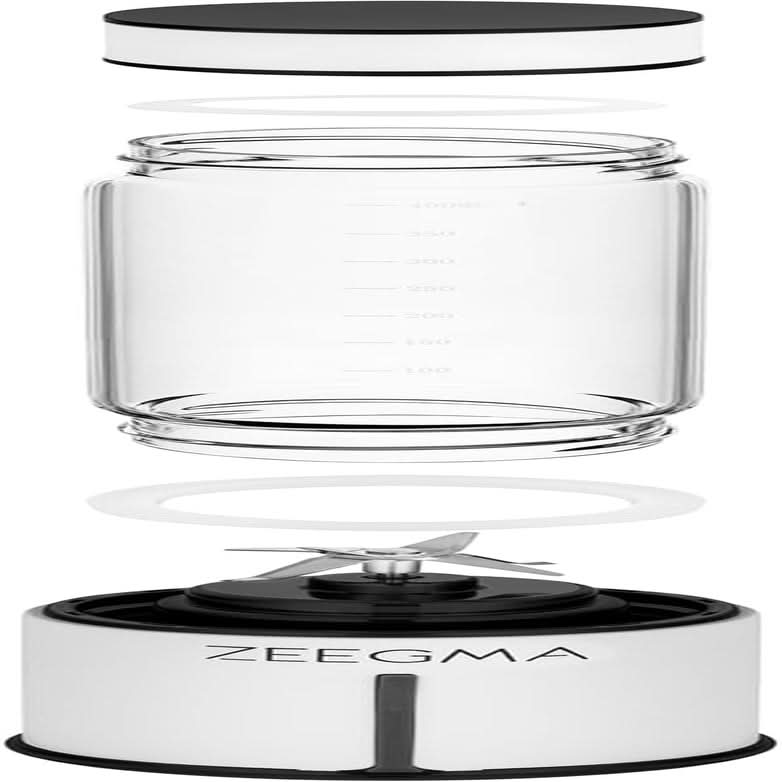 ZEEGMA Witamina GO Mikser do koktajli i koktajli 300 W, osobisty blender, mini-mikser 450 ml Mit 6 Klingen, 2 Geschwindigkeiten Akku 5000 Mah, 25 Anwendungen Pro Ladung Mother si Copilul Naty Shop