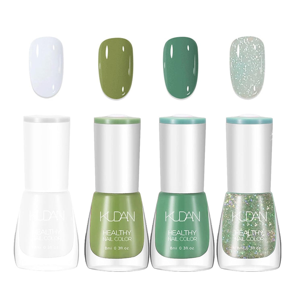 4-częściowy zestaw lakierów do paznokci - szybkoschnący, długotrwały lakier do paznokci na bazie wody - lakier do paznokci DIY (zestaw 4-częściowy w stylu Nude Normal)