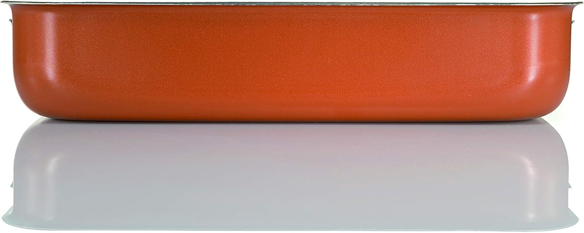 Zecchino teflonowa blacha do pieczenia 40x28cm, aluminiowa, wielokolorowa, 40x28 Formy i blachy do pieczenia Naty Shop