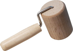 Chinchilla® Backblechroller/Teigroller zylindrisch aus Buchenholz | Der stabilny Pomocnik dla die Küche | Wyprodukowano w Niemczech | Nachhaltige Qualität aus Deutschland | 18x5cm