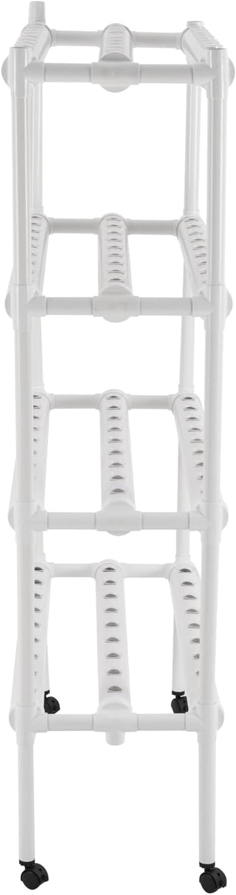 Zestaw do uprawy hydroponicznej ze 108 miejscami do sadzenia, 4 poziomy z pompą wodną. System hydroponiczny wykonany z rur PVC-U klasy spożywczej do warzyw domowych, balkonowych, ogrodowych i balkonowych.