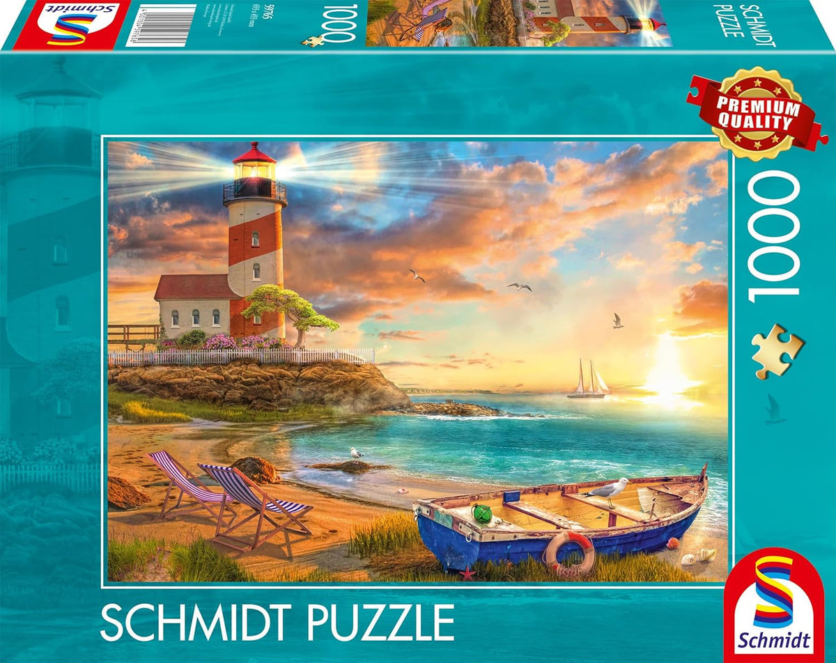 Schmidt Spiele 59765 Apus de soare în Golful Farului, puzzle jigsaw 1000 piese, colorat Puzzle Naty Shop Titlu implicit