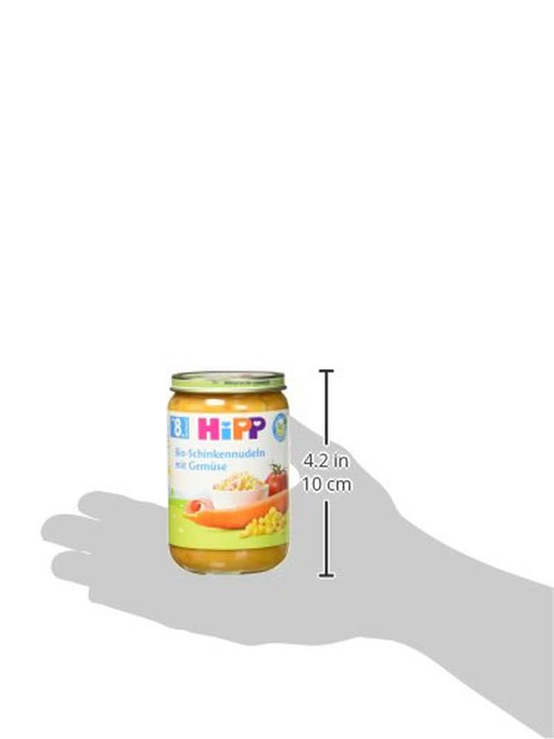 Ekologiczny makaron Hipp z szynką i warzywami, opakowanie 6 szt. (6 X 220 gramów) Matka i Dziecko Naty Shop