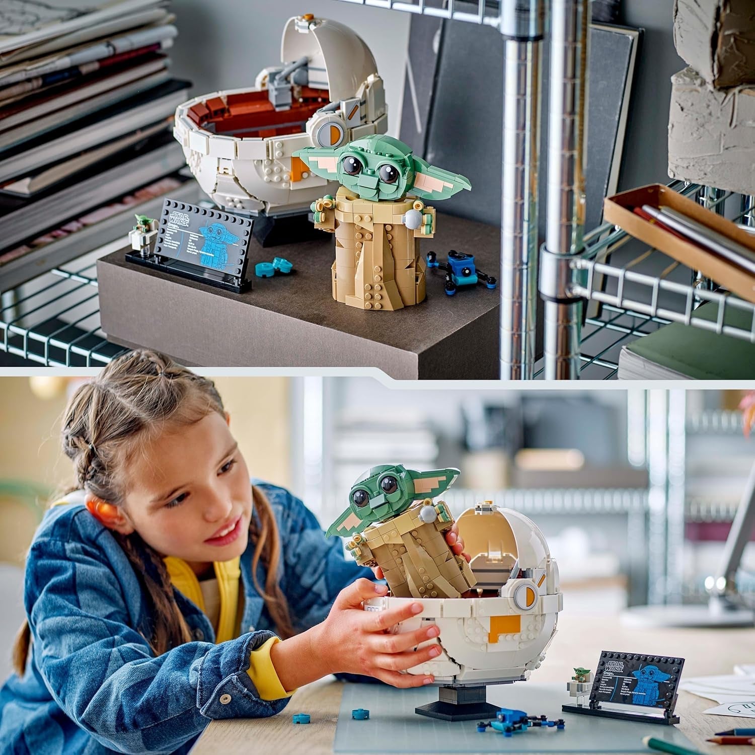 LEGO Star Wars 75403 Grogu in Seiner Repulsorwiege aus The Mandalorian - Minifigur zum Sammeln - Modell zum Bauen, Spielen und Ausstellen - Wohn-Deko - Geschenk für Jungen und Mädchen ab 10 Jahren
