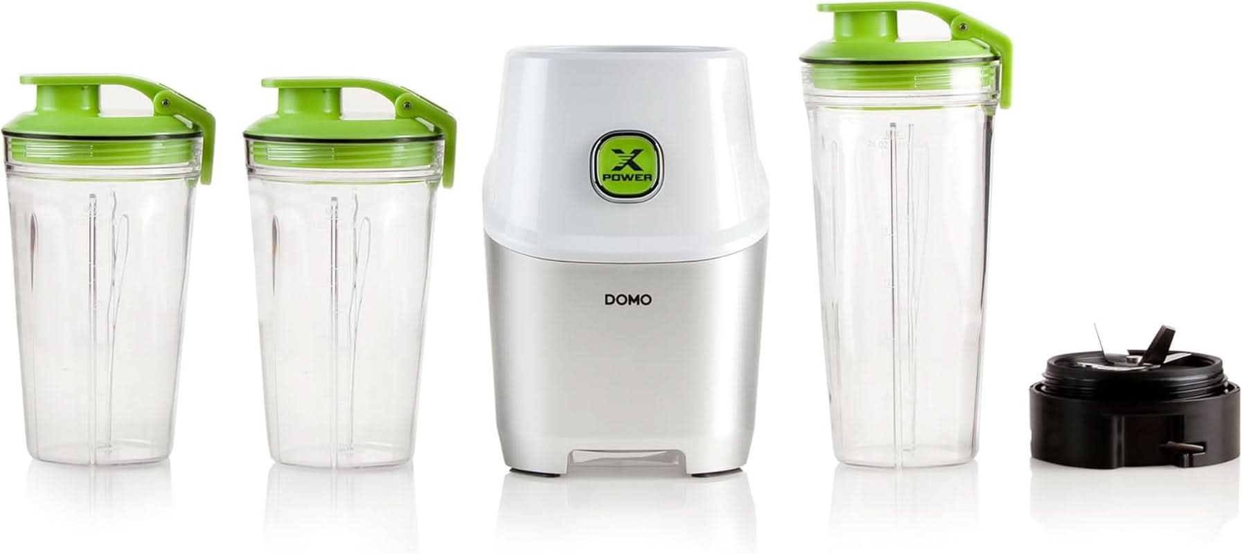 Powermixer Domo DO700BL Mit 1000W Starkem Motor - Mixen Direkt w Der Flasche, Weiß Matka i Dziecko Naty Shop