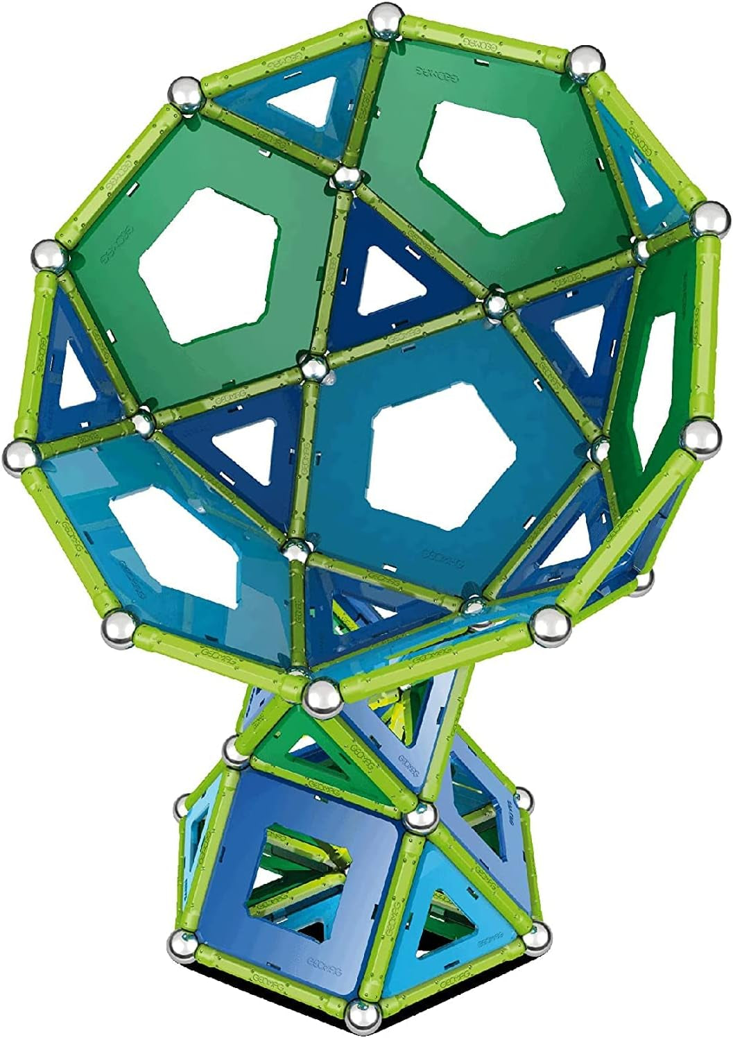 Geomag Classic Panels 192 Stück Magnetisches Spielzeug für Kinder, Geschenk für Jungen und Mädchen im Alter von 5 6 7 8 9 10 11 12 13 Jahren, magnetische Konstruktionen, Kinderspielzeu