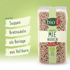 BIOASIA Bio Mie Makaron z pełnego ziarna, szybki i łatwy w przygotowaniu (1 x 250 g)