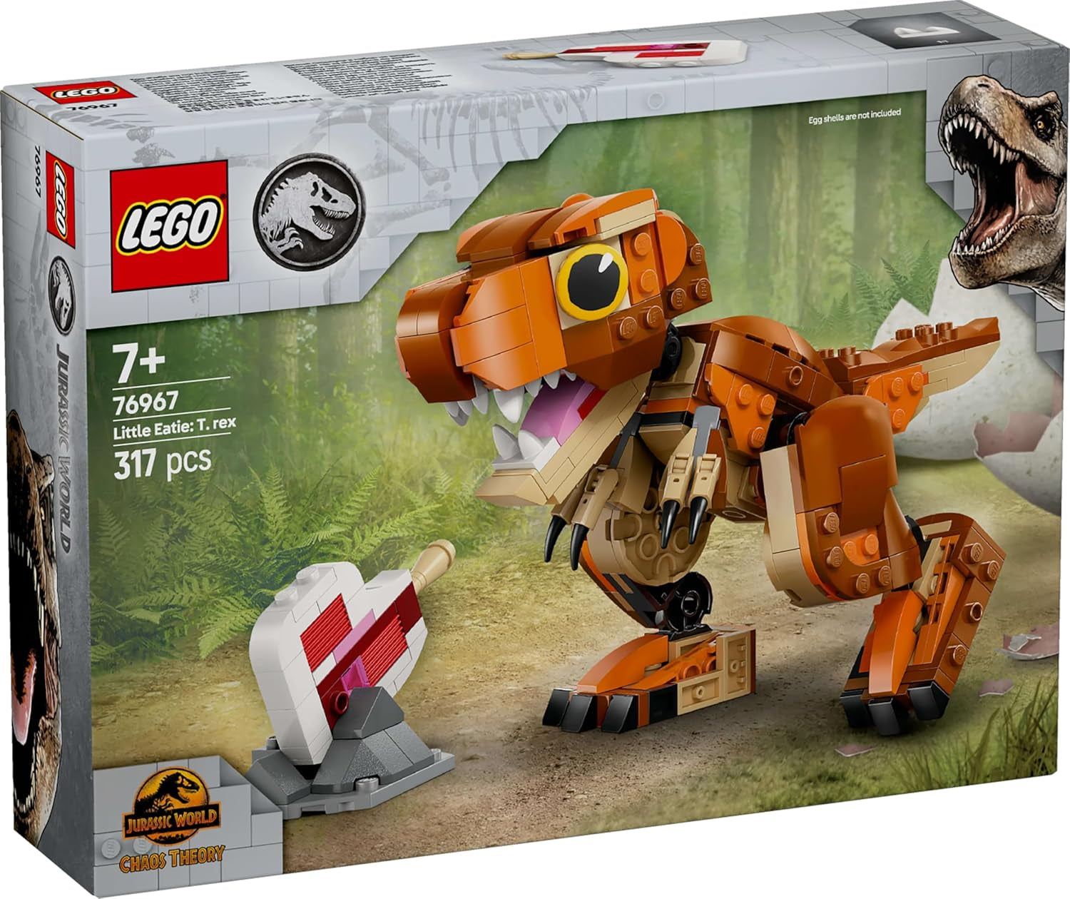 LEGO Jurassic World Little Eatie: zabawka do budowania T.Rex dla chłopców i dziewcząt 7-letni zestaw do budowania dinozaurów Model prezentowy dla dzieci z ruchomymi ustami, głową i ogonem 76967 Zestawy do budowania Besuche den LEGO-Store