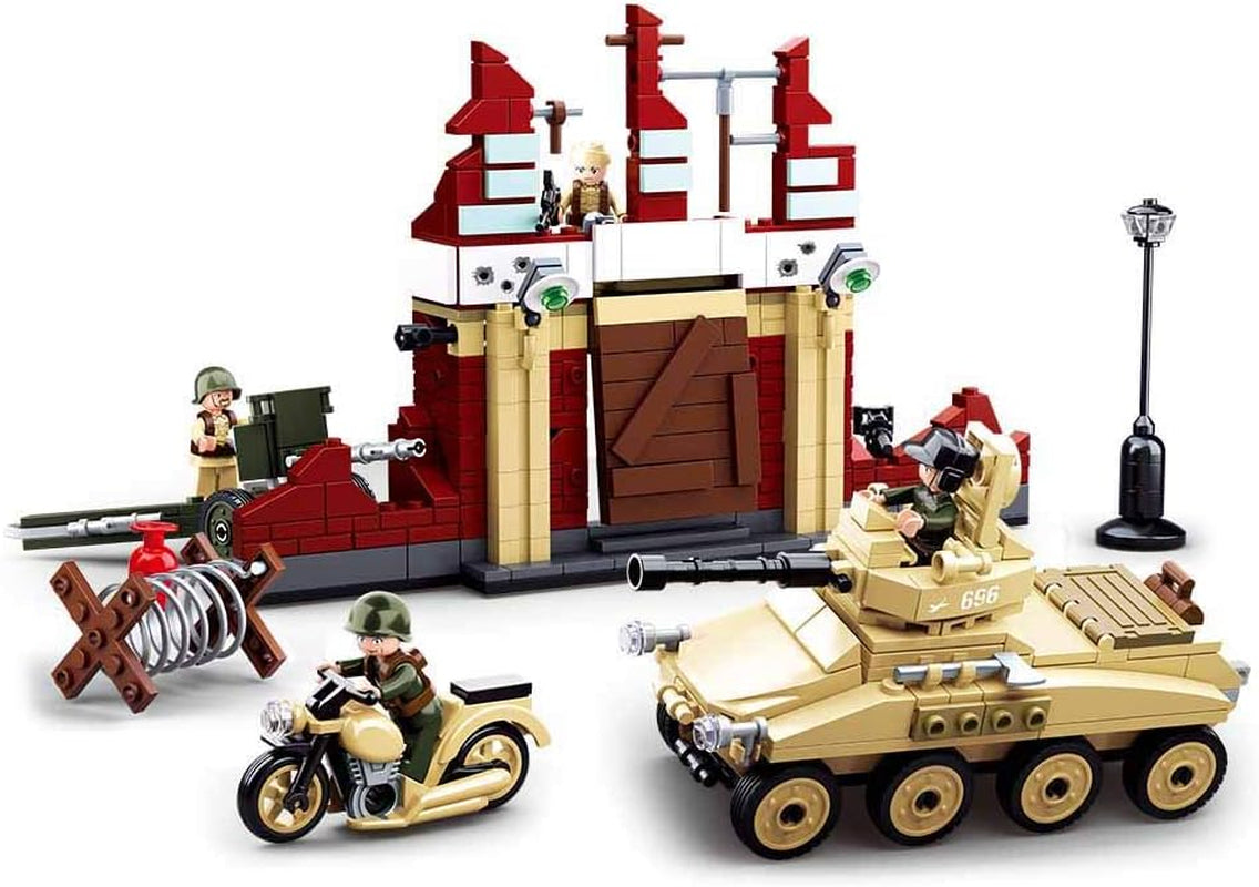 II wojna światowa - Kampf um Stalingrad (479 Teile), Spielset, Steckbausteine, mit Spielfigur, für Kinder ab 4 Jahren