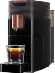 Espressor cu capsule K-FEE ONE pentru cafea, ceai și cacao | Espressor compact | Încălzire rapidă | Rezervor de apă de 0,8 l | 19 bar | Cupru negru | Câștigător al testului Stiftung Warentest 2023