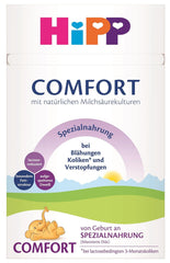 Specjalna formuła HiPP Comfort (4 x 600 g), od urodzenia, o obniżonej zawartości laktozy, do dietetycznego leczenia kolek, wzdęć i zaparć