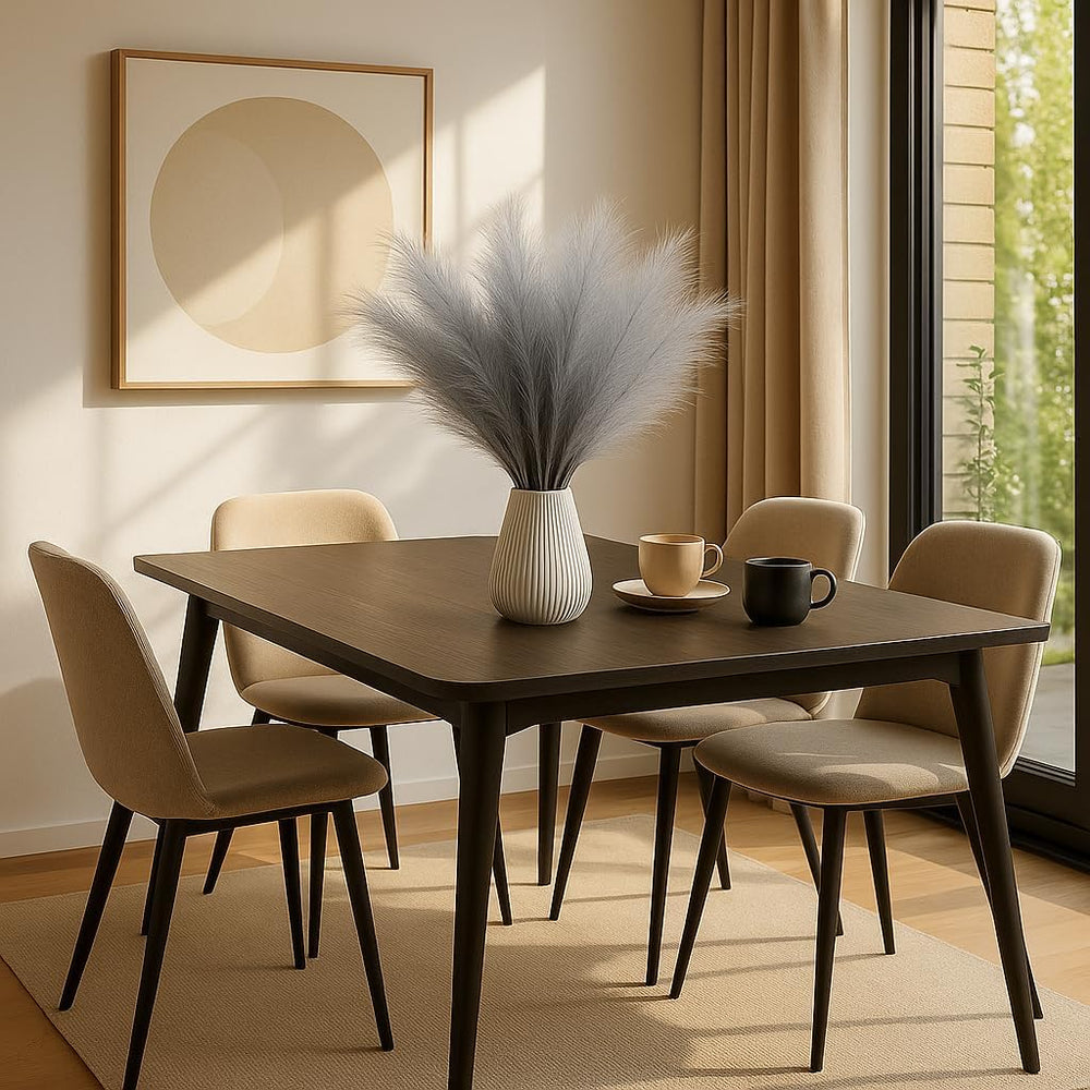 Künstliches Pampas-Gras Für Inneneinrichtung: 30 Stück Grau 55 Cm - Künstliche Pflanzen Wie Real & Keine Wartung - Wohnzimmer, Getrocknete Blumen Für Schlafzimmer, Hochzeit, Tisch, Boho Dekoration