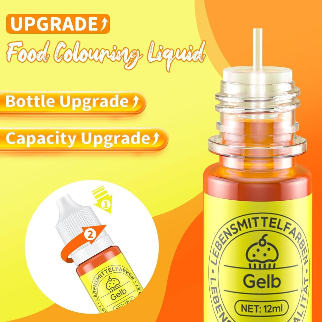 Set coloranti alimentari lichizi 12 x 12 ml Naty Shop